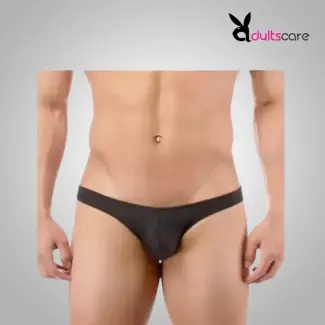 Mens Black and White Sexy Thong