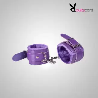 Purple Handcuffs Women Bondage