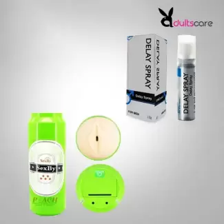 SEXBY MULTI FREQUENCY MASTURBATOR WITH DELAY SPRAY
