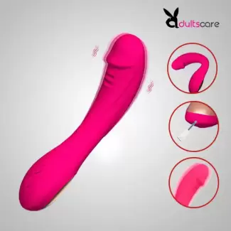 Silicone Flexible Women Powerful Vibrating Dildo