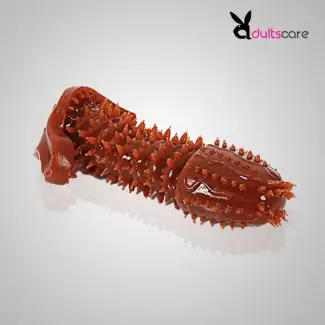 Silicone Penis Sleeve(Brown)