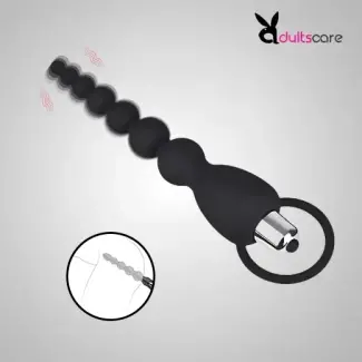 Soft Silicone Anal Beads Vibrator for Women