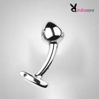 Stainless Steel Anal Plug Curved Sex Toys Women Men G-spot Dildo Butt Plug