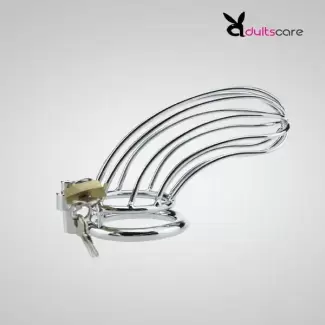 Steel Metal Male Chastity Device Locked Cage