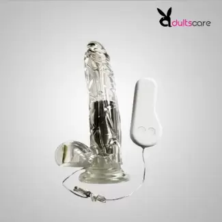 Transparent Rotating Dildo Vibrator