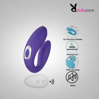 U Shape USB Rechargeable Vibrator for Couples