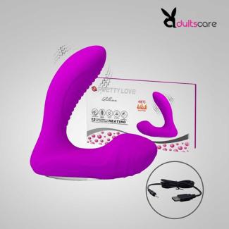 USB Rechargeable Heating Anal Vibrator Prostate Massager