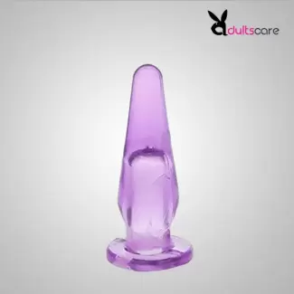 Unisex Purple Mini Finger Portable Anal Plug