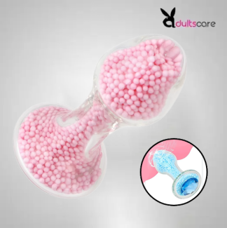 Foam Beads Glass Anal Plug