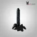 10 Inch Phantom Black Dildo Suction With Belt