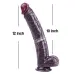 12 inch Silicone Liquid Dildo With Suction Cup