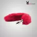 RED FOX TAIL STAINLESS STEEL ANAL PLUG