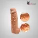 16cm Soft Silicone Penis Sleeve Big Realistic Penis Enlargement Extender Sleeve