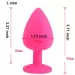 Large Silicone Jeweled Butt Plug