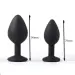 2 Pcs Silicone Jeweled Anal Butt Plugs