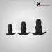 3 Pcs kit Soft Silicone Hollow Enema Butt Plug Prostate Massager