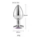 Large Stainless Steel Anal Crystal Masturbation Plug