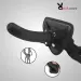 6 Inch Curved with Suction Cup Flexible Smooth Silicone Anal Dildo With Belt