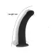 6 Inch Curved with Suction Cup Flexible Smooth Silicone Anal Dildo for Men and Women