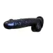 6.5 Black Suction Slim Dildo