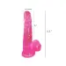 6.5 Pink Jelly Transparent Dildo