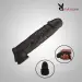 6.5 Inch Double Hole Black Silicone Penis Sleeve