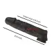 6.5 Inch Double Hole Black Silicone Penis Sleeve
