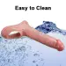 6 Inch Soft Silicone Penis Extender Sleeve with Cock Ring