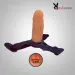 7 Inch Smooth Large Hollow Dildo With Belt