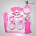 7 Pcs Pink Color Bondage Women Sex BDSM Restraint Set