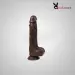 7.5 Inch Realistic Choco Dildo With Strong Suction Base