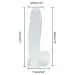 8.5 Inch Transparent Jelly Dildo