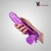 8.5 inch Realistic Flexible Dildo with Suction Cup Purple