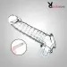 8 Inch Reusable Transparent Texture Men Penis Enlargement Sleeve