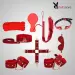9Pcs Luxury Red BDSM Kit