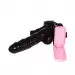Black Hollow Strap on Dildo With Vibration & Balls