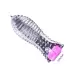 Wave Dotted Crystal Condom Sleeve with Vibration Mode