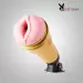 Golden Masturbator With Suction Cup For Men