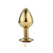 Large Golden Luxury Round Shaped Anal Butt Plug