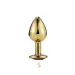 Small Golden Luxury Round Shaped Anal Butt Plug