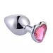 Heart Stainless Steel Crystal Anal Plug