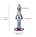 Heart Shape Metal Jewel Crystal Anal Butt Plug