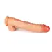 King Size 12 inch Huge Cock Dildo with Hands-Free Suction Cup Base Flesh
