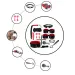 Luxury 12Pcs Leather Bdsm Bondage Kit