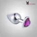 Medium Heart Metal Butt Plug