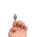 Mini Metal Anal Plug With Finger Ring