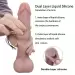Realistic Dildo with Moving Foreskin & Dual Layered