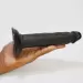 Realistic black Suction Dildo without balls