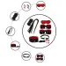 Red & Black 8 Pcs set BDSM Bondage Kit Handcuffs