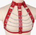 Leather Body Harness Chain Bra Bralette